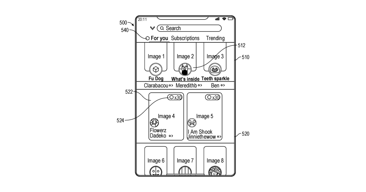 Patent drawing for Electronic transaction activated augmented reality experiences