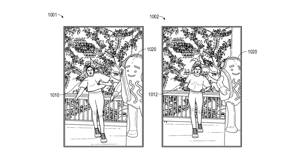 Patent drawing for Side-by-side character animation from realtime 3D body motion capture