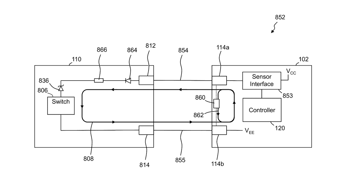 Patent drawing for Irrigation flow sensor systems and methods of detecting irrigation flow