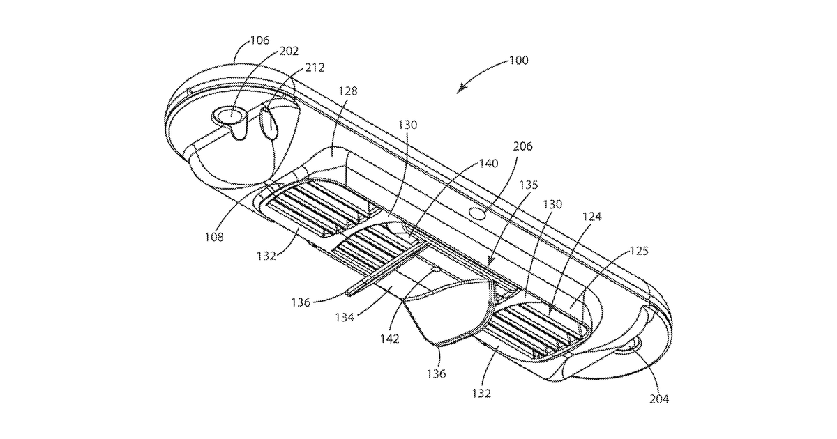 Patent drawing for UV disinfection platform