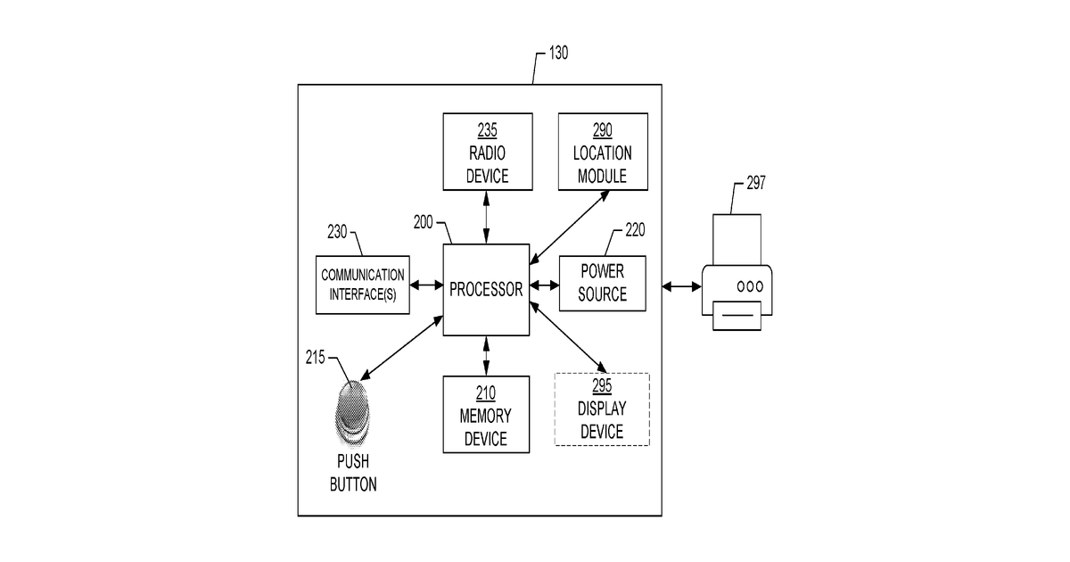 Patent drawing for Systems, methods, apparatuses and computer program products for providing notification of items for pickup and delivery