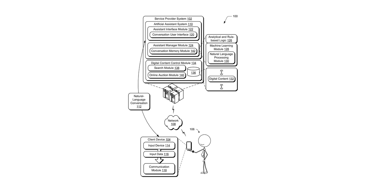 Patent drawing for Aspect pre-selection using machine learning