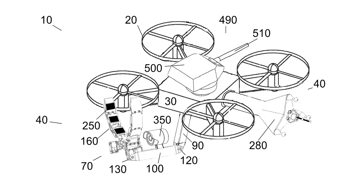 Patent drawing for Unmanned aerial vehicle