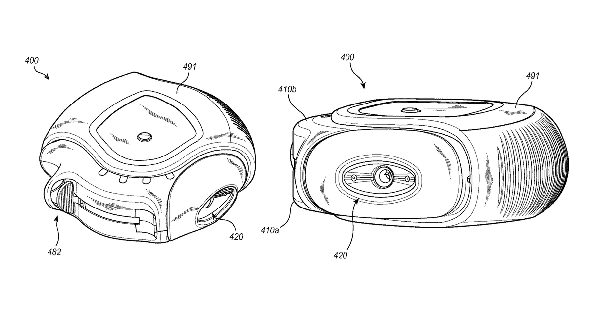 Patent drawing for Inhalation device with integrated electronics