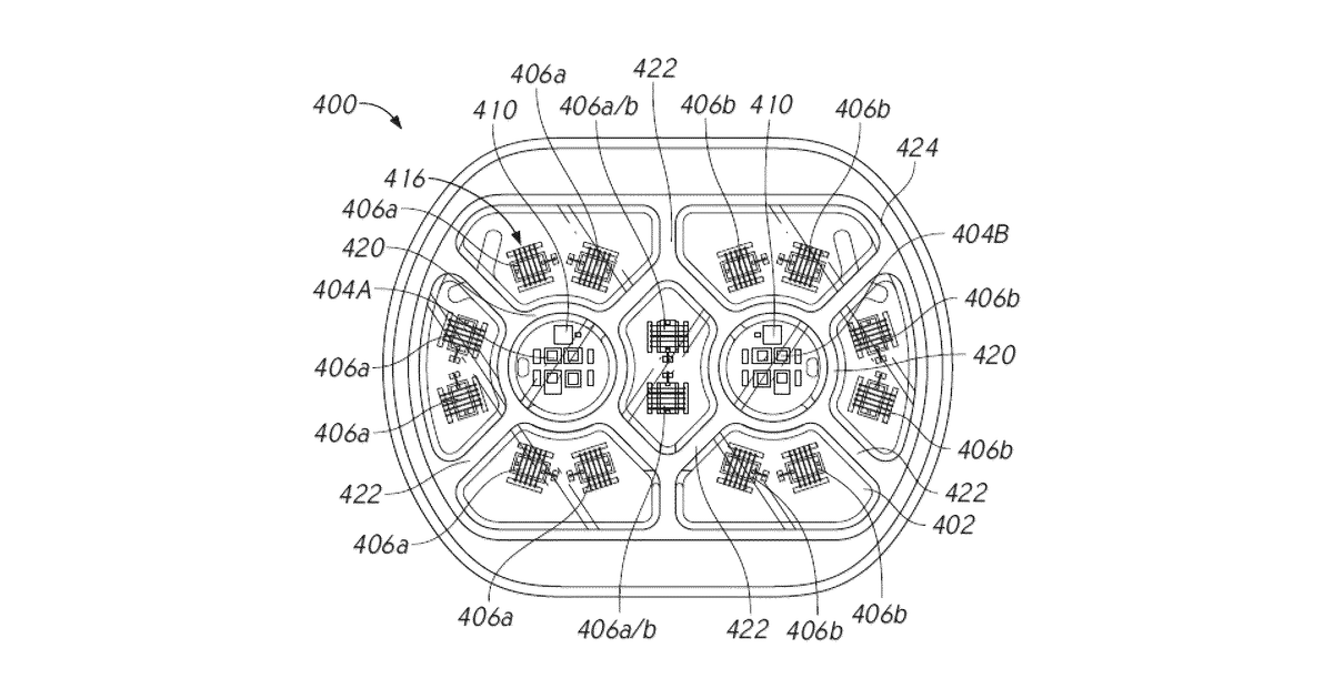 Patent drawing for Wearable device with physiological parameters monitoring
