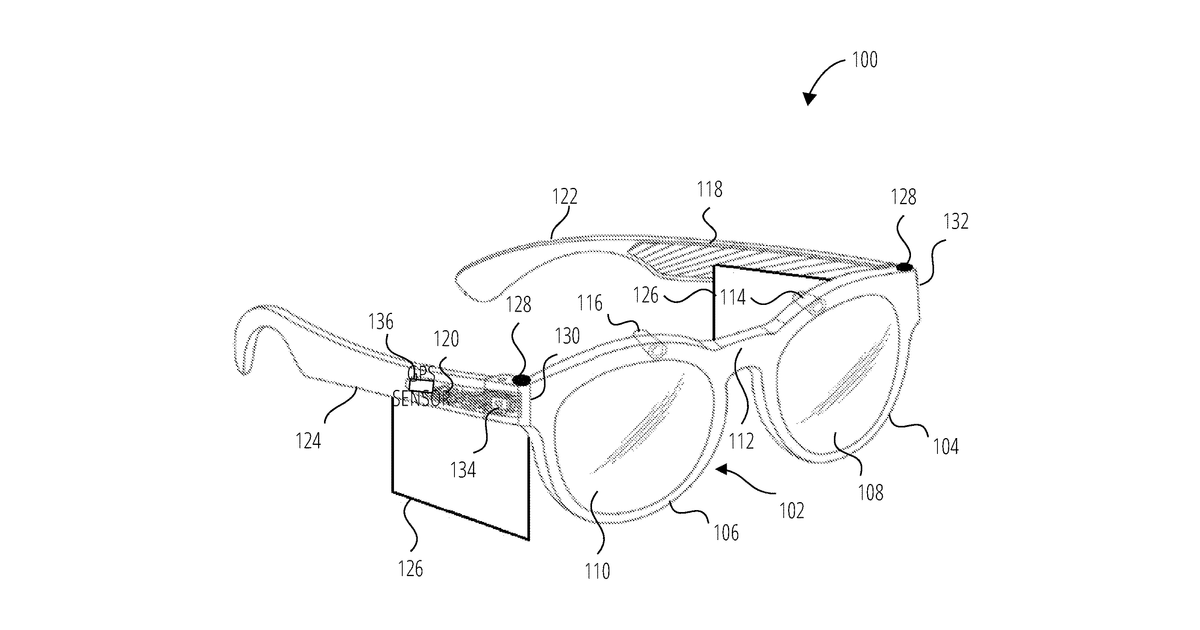 Patent drawing for AR system bending correction
