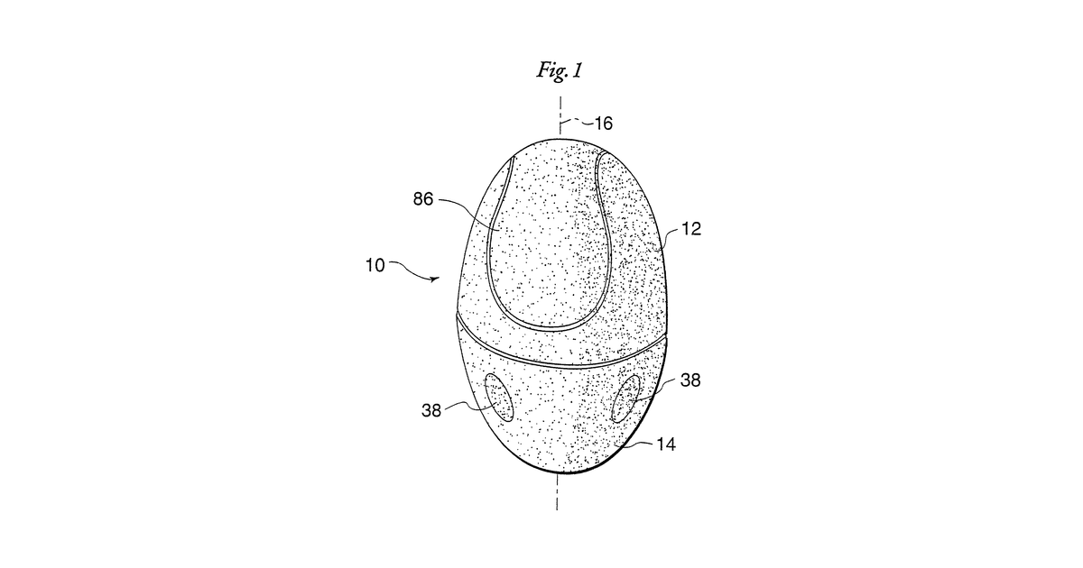 Patent drawing for Interactive hatching egg