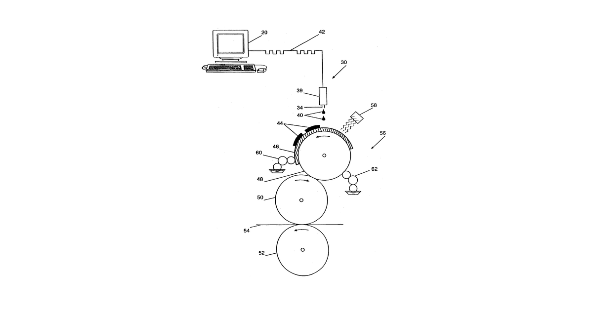 Patent drawing for Method for the preparation of lithographic printing plates