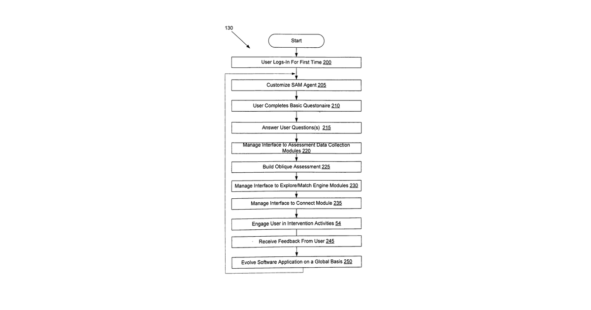 Patent drawing for Systems and methods of profiling, matching and optimizing performance of large networks of individuals