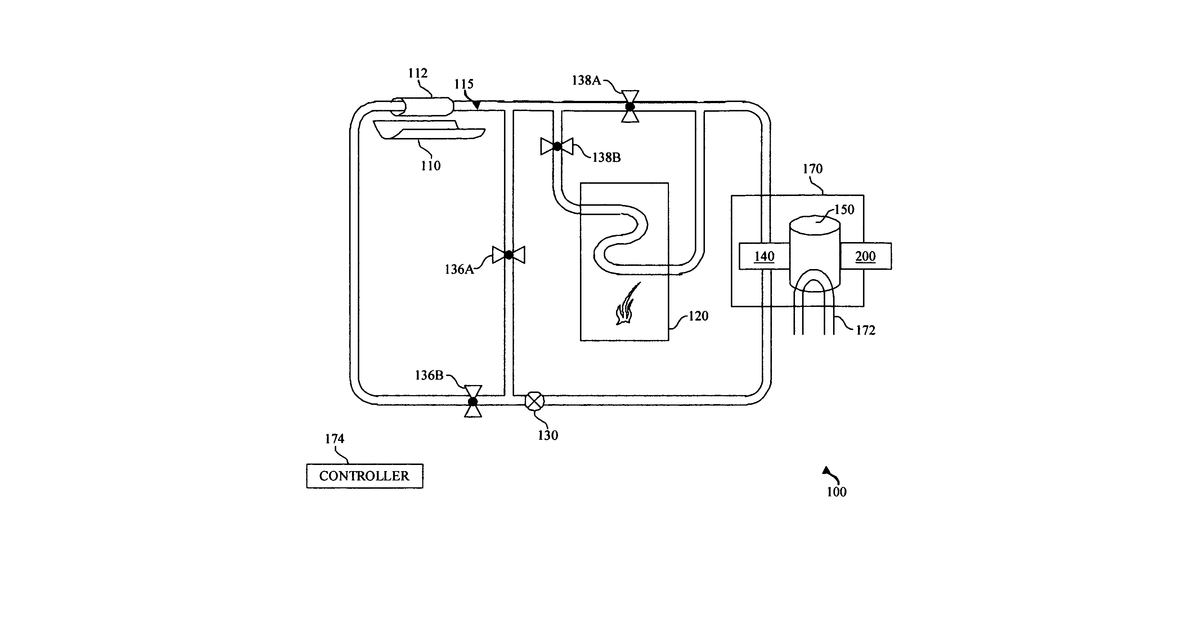 Patent drawing for System and method for thermal to electric conversion