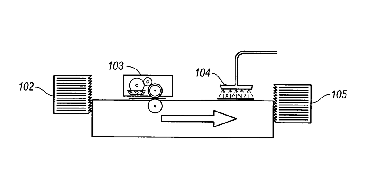Patent drawing for System and method for ink jet printing of water-based inks using aesthetically pleasing ink-receptive coatings
