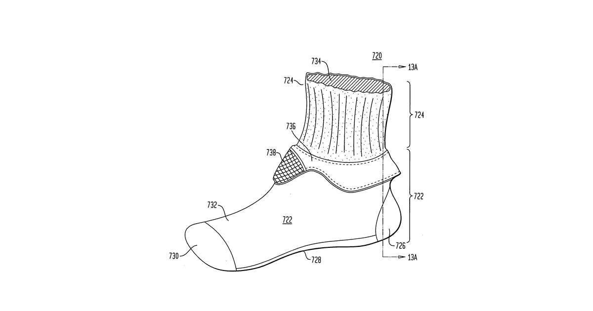 Patent drawing for Chimney structures for apparel