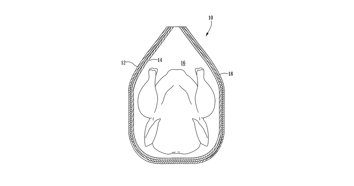 Patent drawing for Food Bag With a Natural Preservative For Providing Extended Shelf-Life
