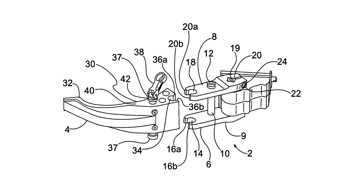 Patent drawing for Quick-Change Finger For Robotic Gripper