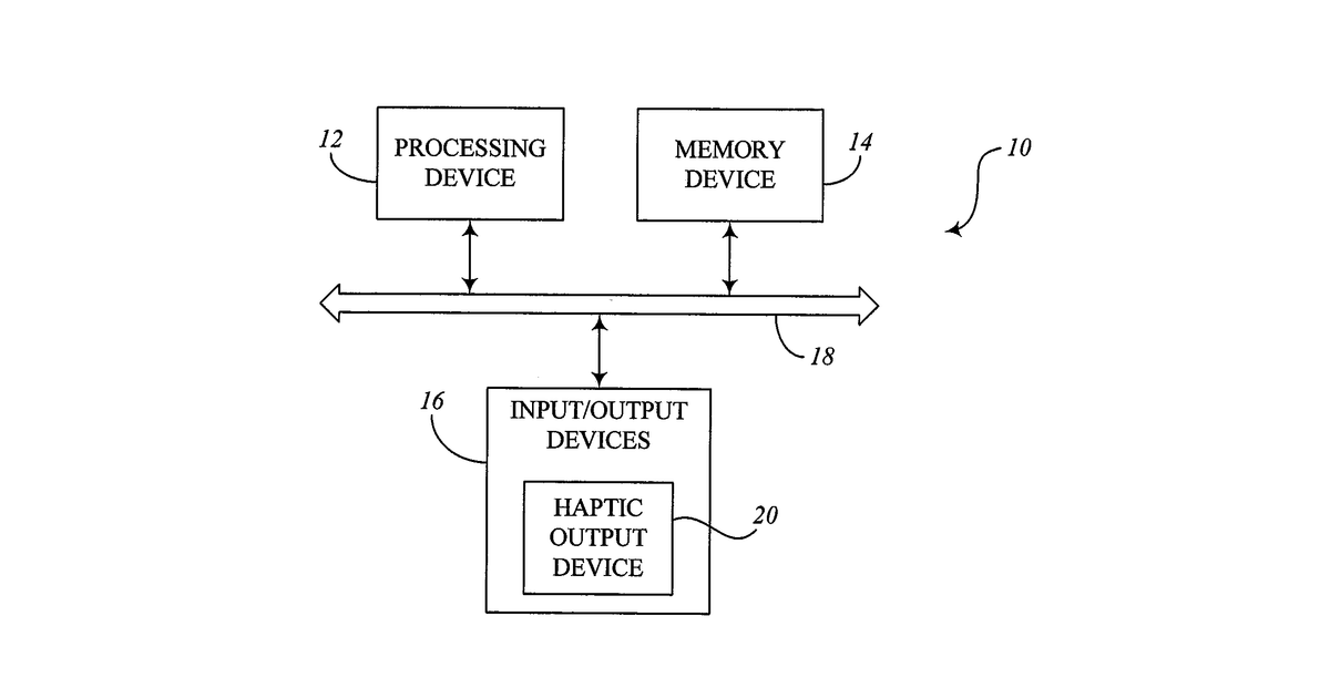 Patent drawing for Haptic Feedback Device Using Standing Waves