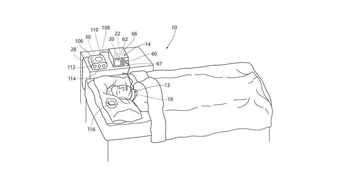 Patent drawing for Devices, systems, and methods for monitoring, analyzing, and/or adjusting sleep conditions