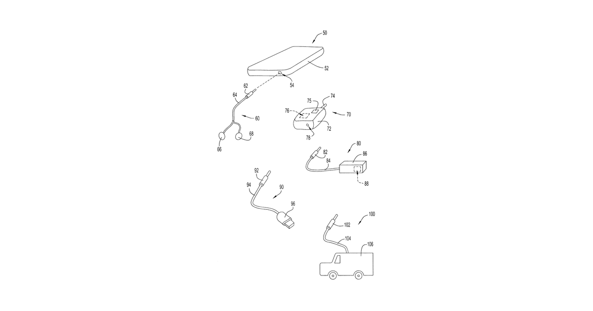 Patent drawing for Electronic Device and the Input and Output of Data