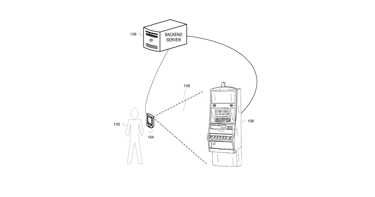 Patent drawing for Augmented reality for wagering game activity