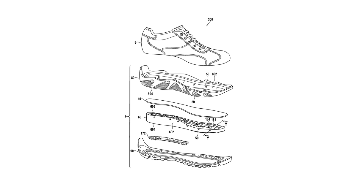 Patent drawing for Waterproof, Breathable Shoe and Method For Manufacturing A Shoe