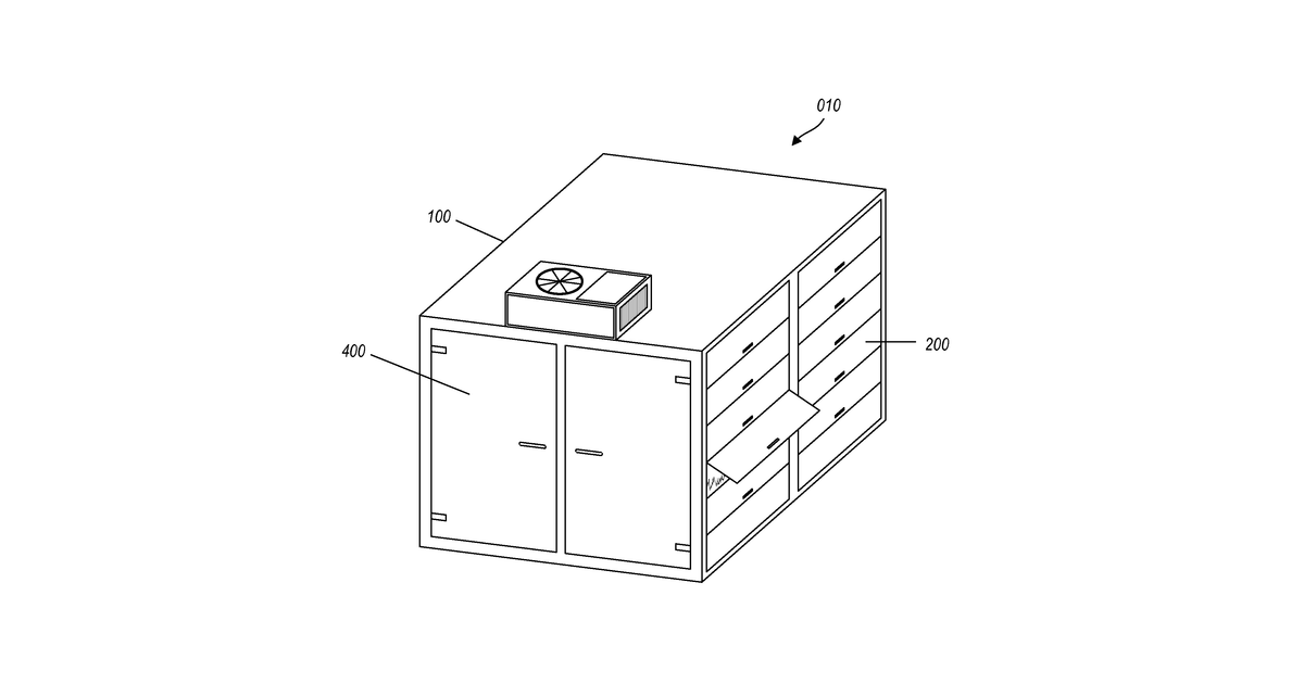 Patent drawing for Systems, methods, and devices for insulated grain germination