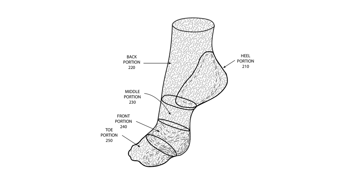 Patent drawing for Foot membrane
