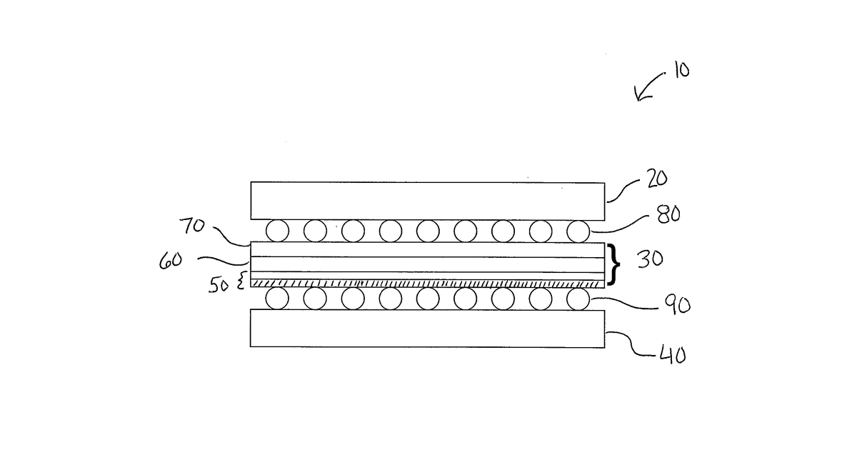 Patent drawing for Reversible Camouflage Material