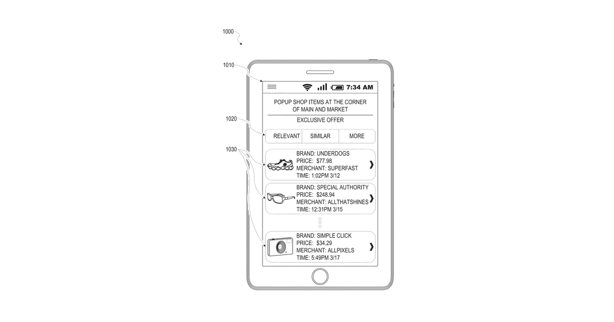 Patent drawing for Contextually aware interactive advertisements