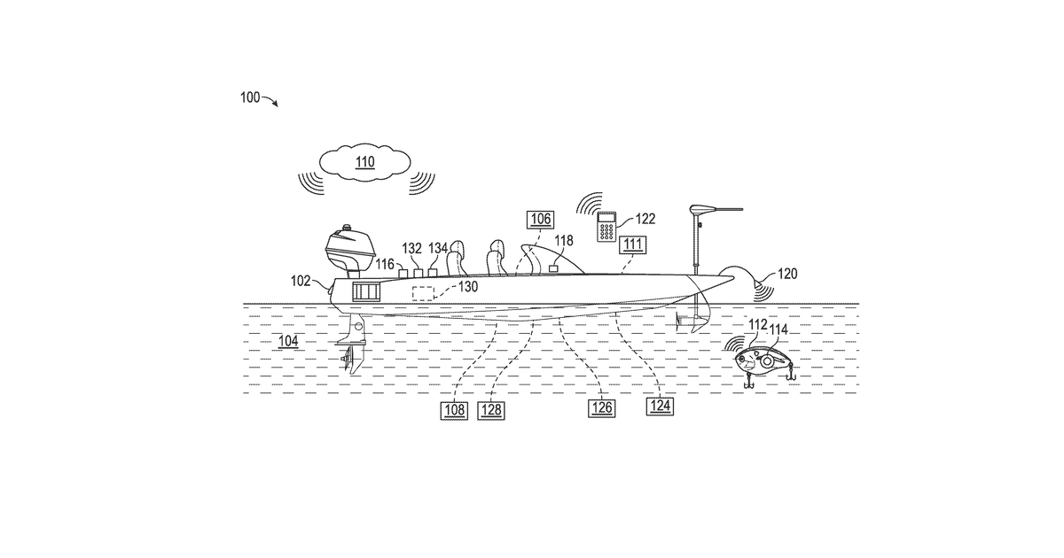 Patent drawing for Systems and methods for monitoring and communicating fishing data