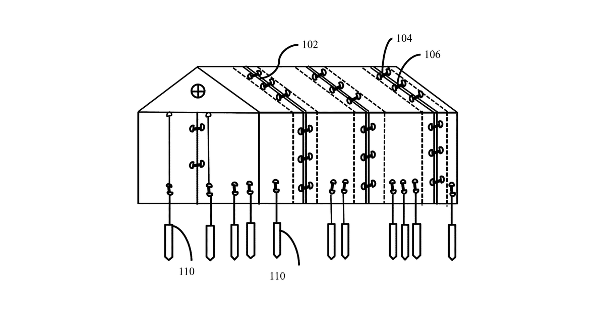 Patent drawing for Fireproof home and a fire proof heat barrier shield structure