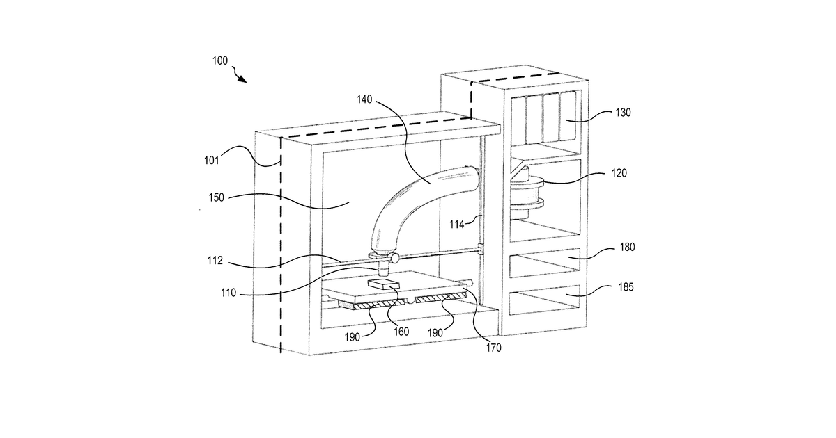 Patent drawing for Fused Material Deposition Microwave System And Method