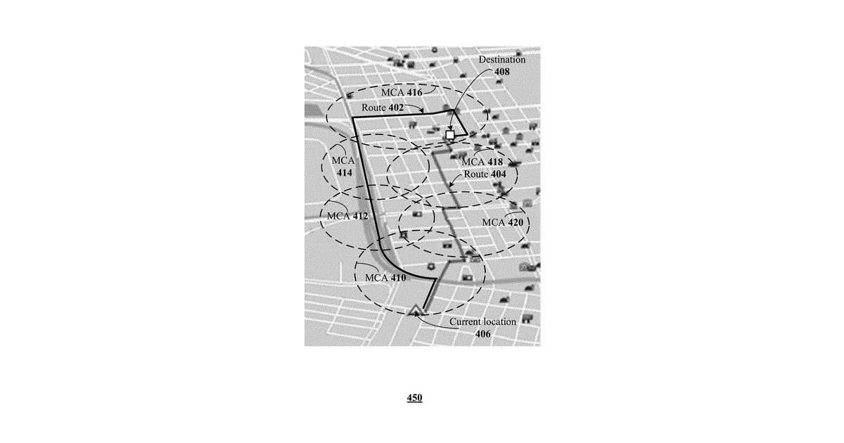 Patent drawing for Navigation system and methods for use therewith