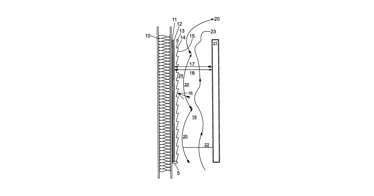 Patent drawing for Health protecting and Fuel Saving Modular Multi-Purpose Insulating Device for Domestic & Commercial Heat Emitters thereby increasing main storage capacity to extend fuel coverage and creating carbon credits in the process