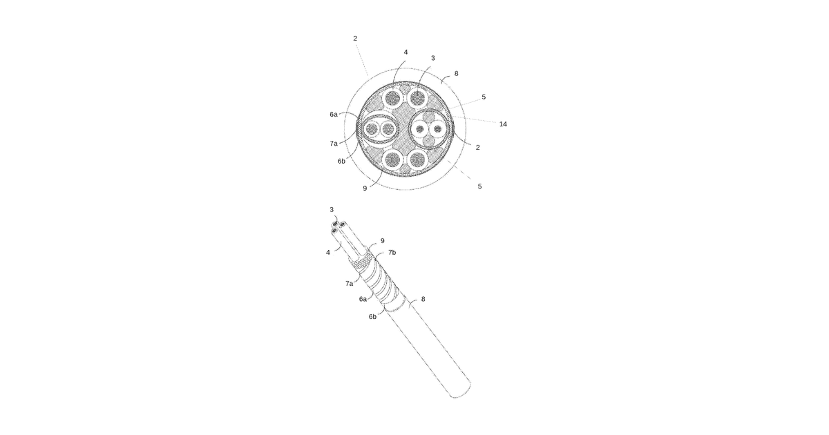 Patent drawing for Monitoring and alert system for industrial cables