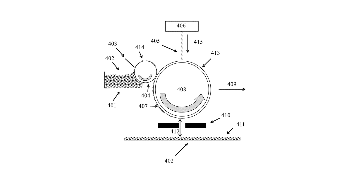 Patent drawing for Transfer of particulate material