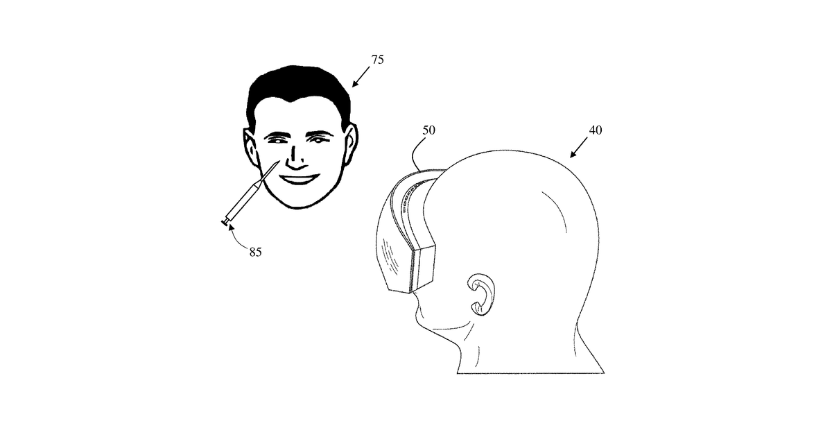 Patent drawing for Augmented reality based injection therapy