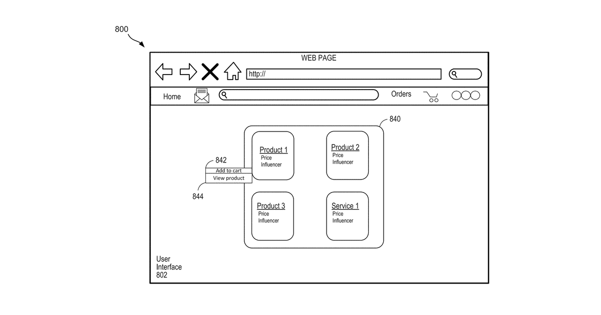 Patent drawing for Online Platform for Interaction with Influencers