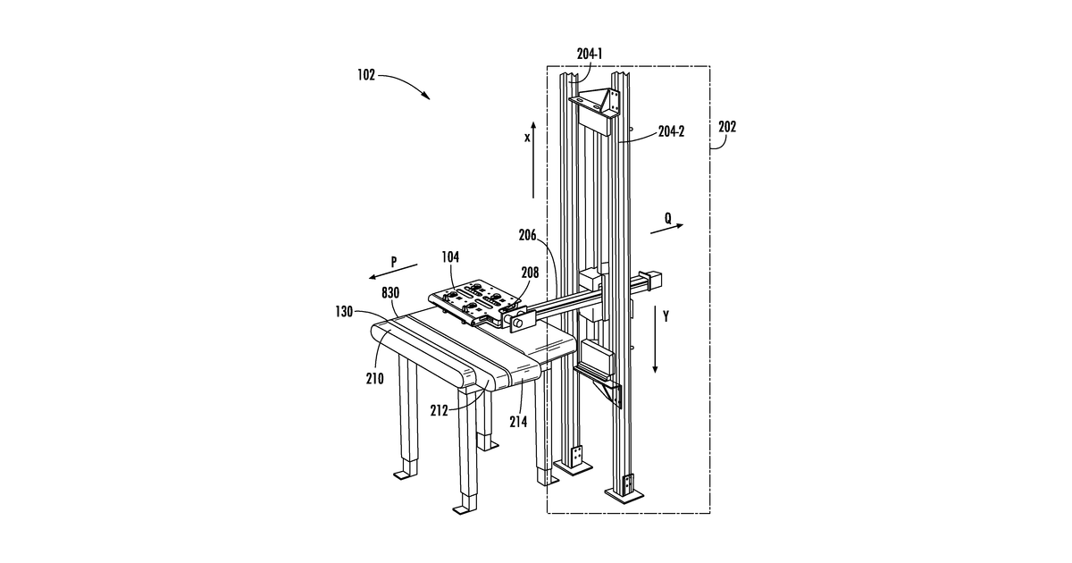 Patent drawing for Method and system for manipulating articles