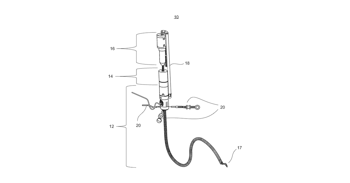 Patent drawing for Minimally invasive device and system