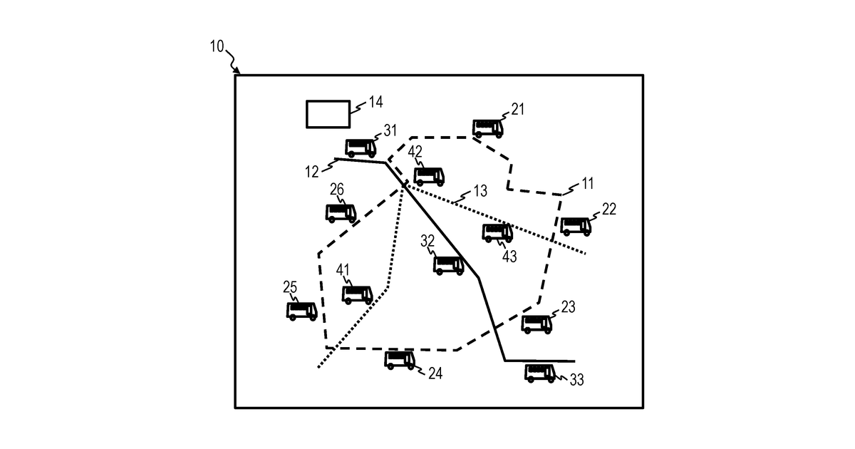 Patent drawing for Method and device for determining a configuration for deployment of a public transportation system