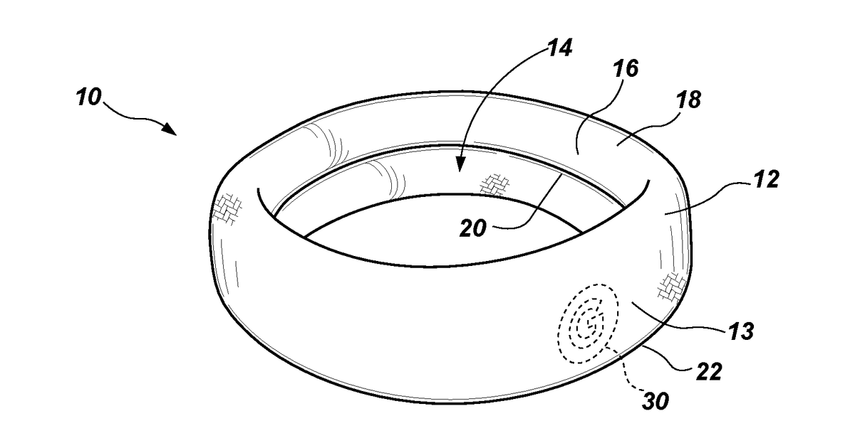 Patent drawing for Thick hair elastic