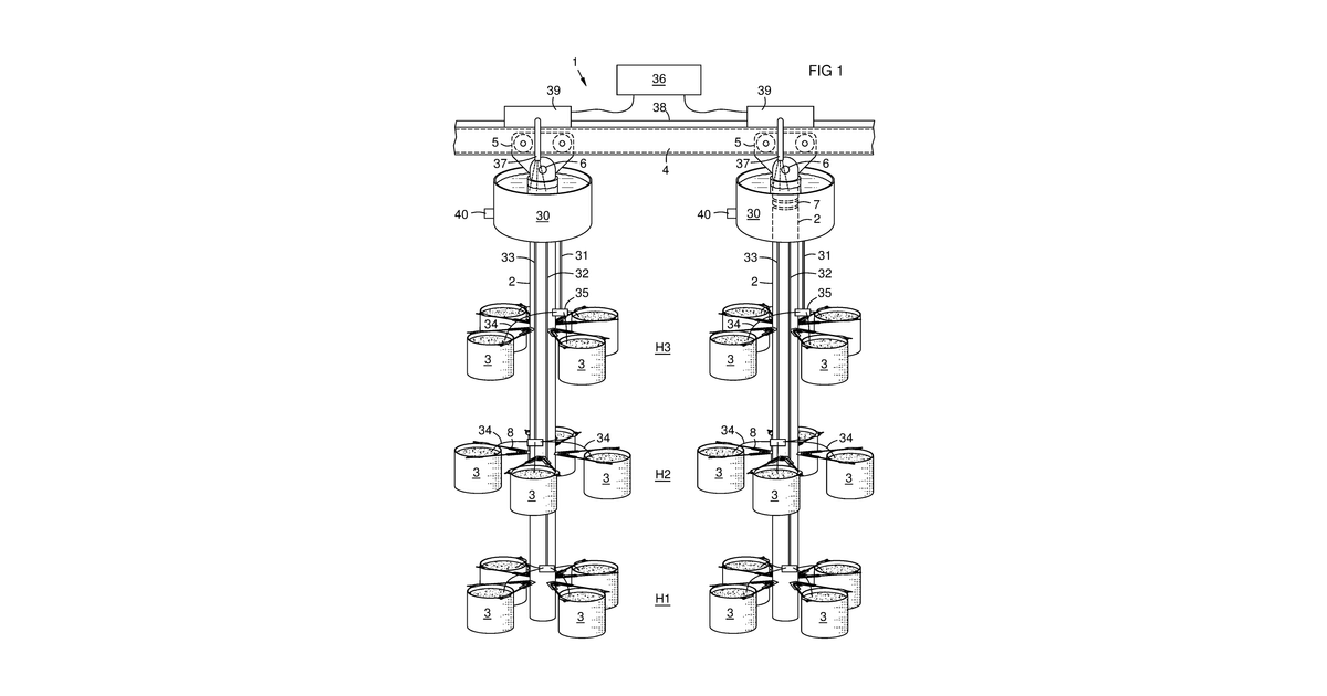 Patent drawing for Agricultural apparatus and method