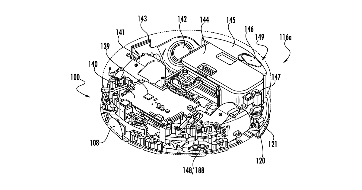 Patent drawing for Robotic cleaner