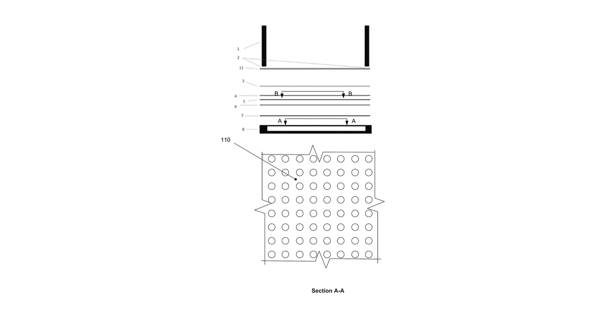 Patent drawing for Additive manufacturing device and method