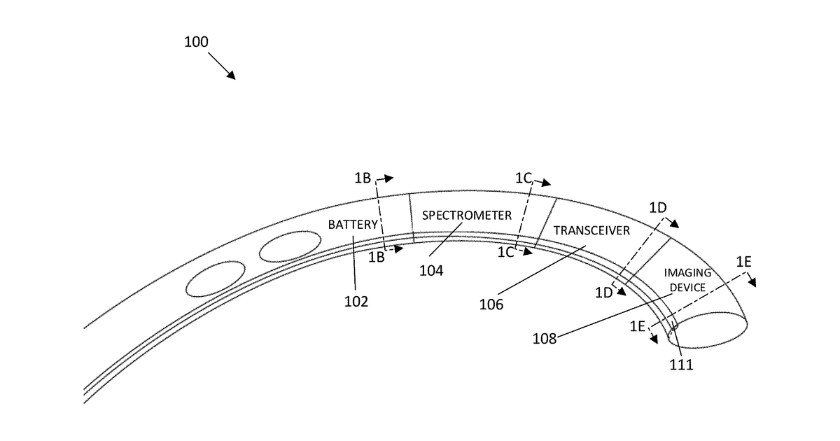Patent drawing for Robotic artificial intelligence nasal/oral/rectal enteric tube
