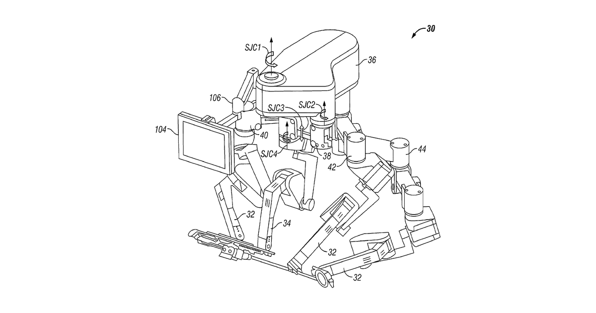 Patent drawing for Modular manipulator support for robotic surgery