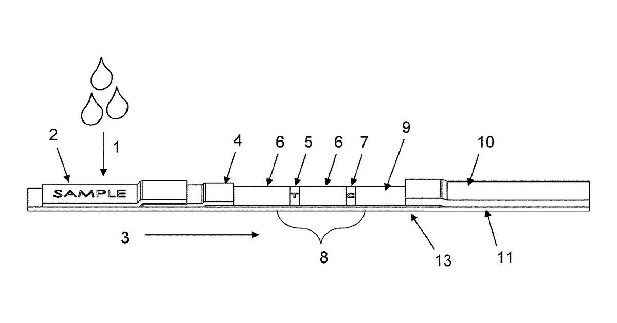 Patent drawing for Lateral flow assay devices and method of use