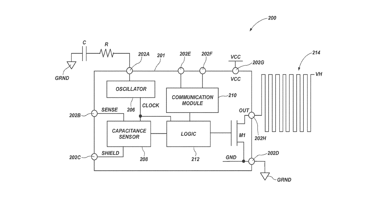 Patent drawing for Methods, Apparatuses and Systems for Sensing Exposure of Electronic Devices to Moisture