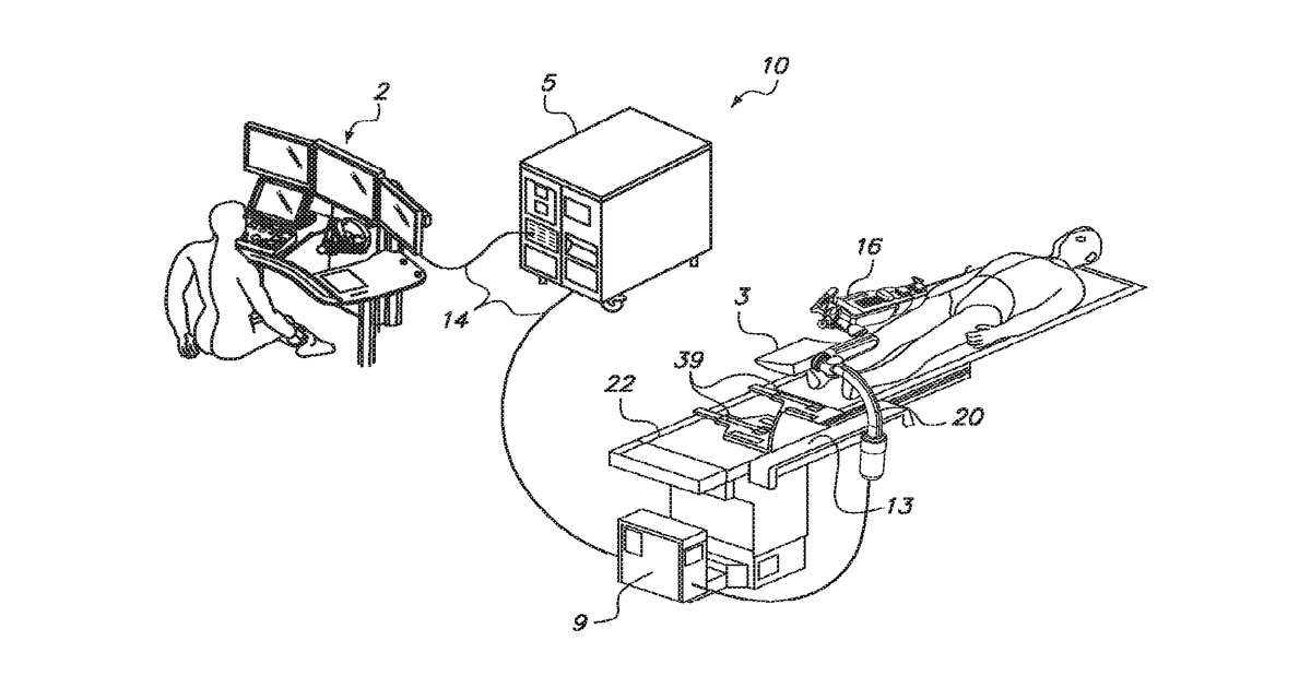Patent drawing for Low friction instrument driver interface for robotic systems