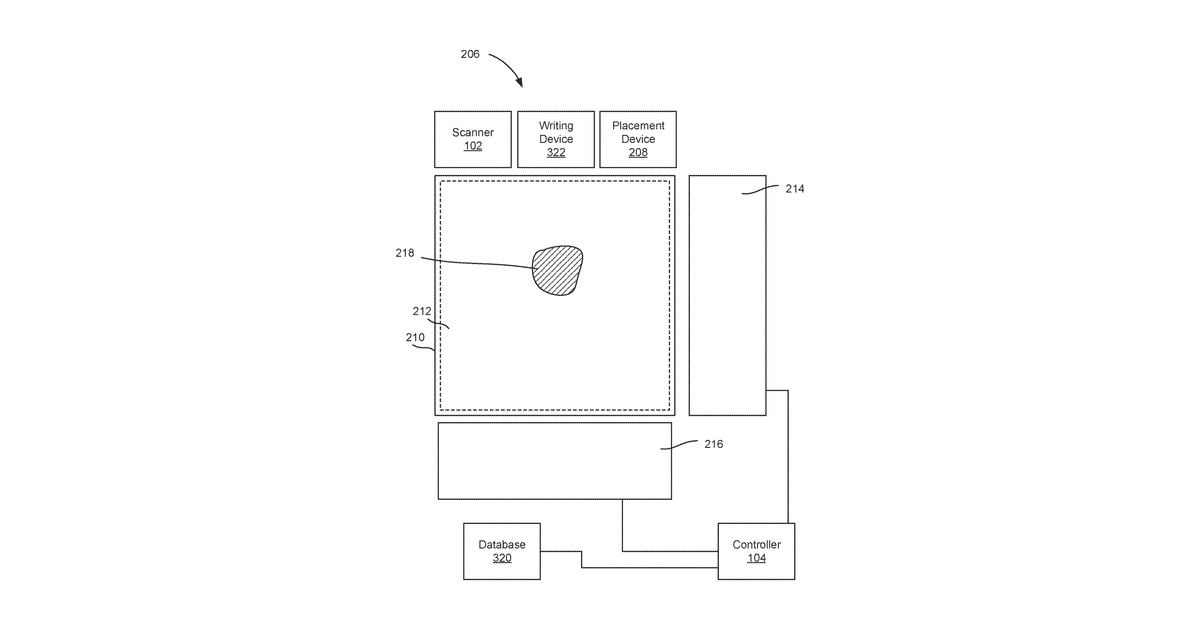Patent drawing for Sensing manufacturing conditions while 3d printing