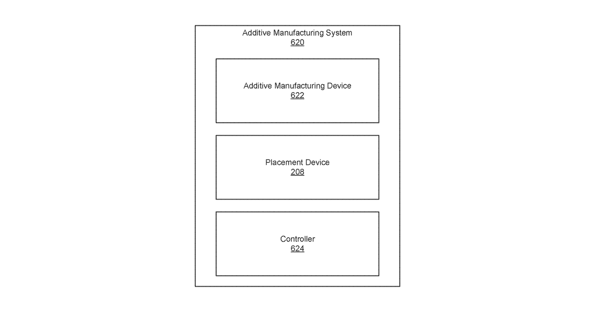 Patent drawing for Storing manufacturing conditions while 3d printing